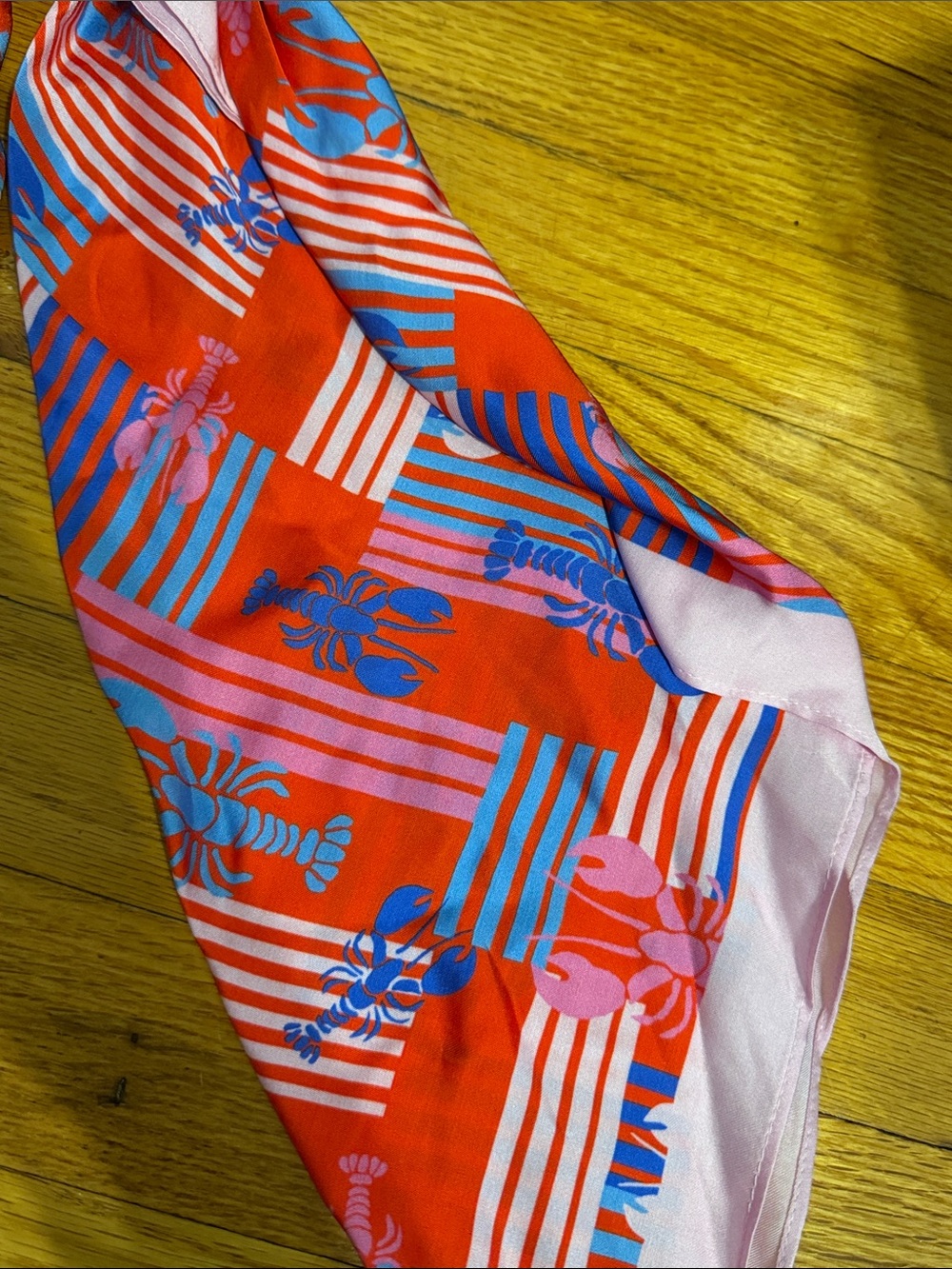NWT! J. Crew Lobster Pattern Scarf - Picture 4 of 4